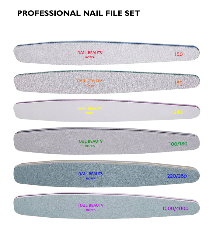Professional nail file set